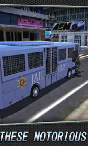 3D police Bus Transport prison 3