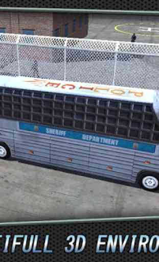 3D police Bus Transport prison 4