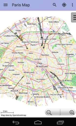 Carte de Paris hors-ligne 1