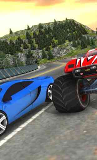 Crazy voiture vs Monster Racer 1