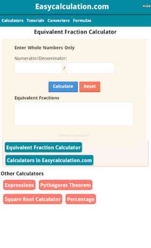 Equivalent Fraction Calculator 1