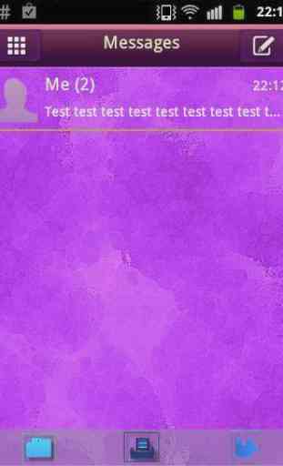 Violet violet GO Theme SMS 1
