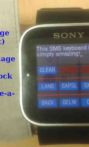Keyboard-Relief for SmartWatch 2