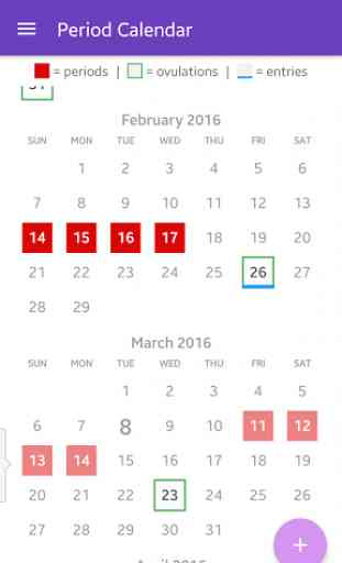 Period Calendar 1