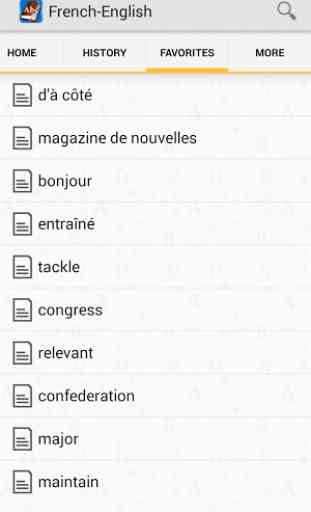 French<>English Dictionary 3