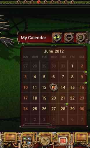 Steampunk GO Calendar Theme 1