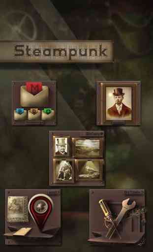 Steampunk GO Launcher 4