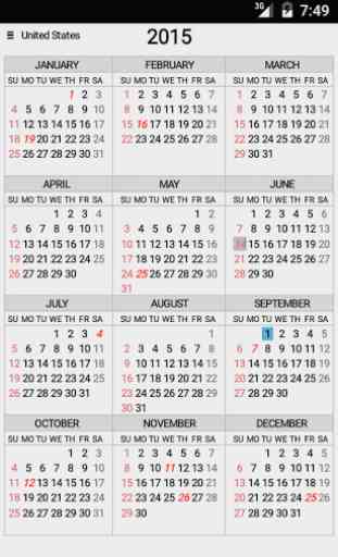 Wallet Calendar 1