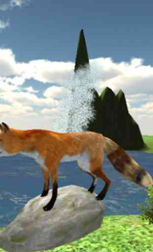 Angry 3D Fox sauvage Attaque 1