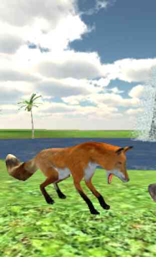 Angry 3D Fox sauvage Attaque 2
