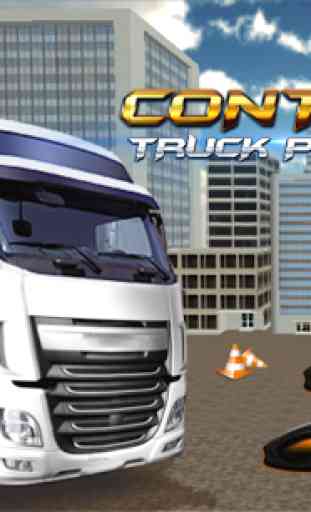 Container Truck Parking 3D 1