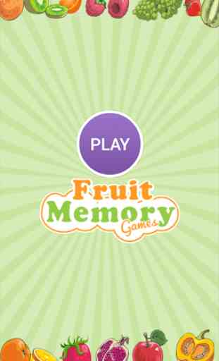 Jeux de mémoire de fruits 1