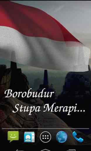 3D Indonesia Flag LWP 2