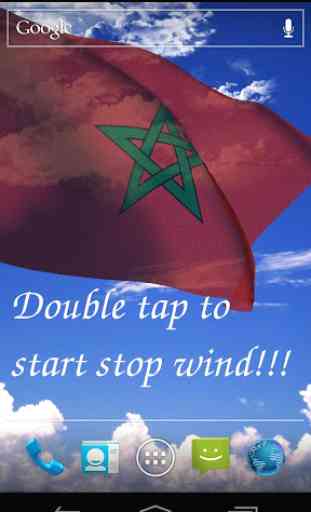 3D Morocco Flag Live Wallpaper 1