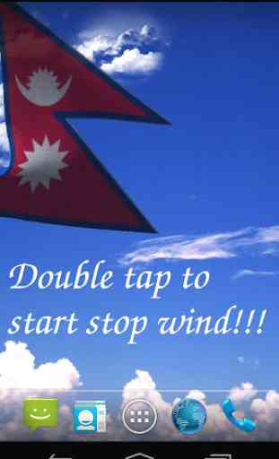 3D Nepal Flag Live Wallpaper 1