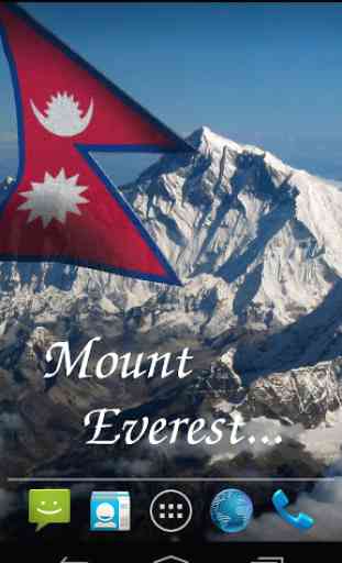 3D Nepal Flag Live Wallpaper 2