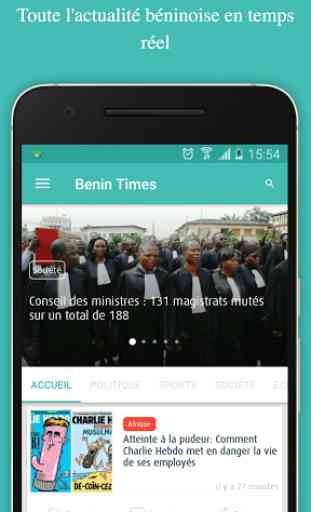 Benin Times - Actualités 1