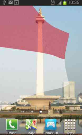 Indonesia Flag Live Wallpaper 1