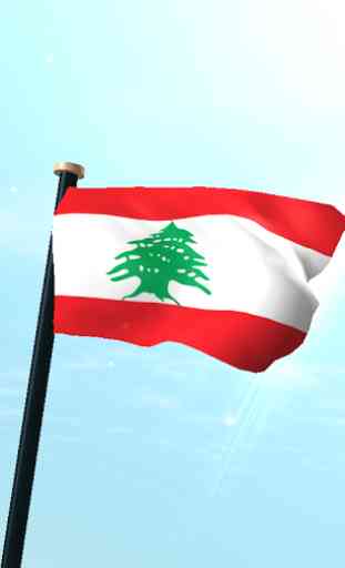Libanon Drapeau 3D Gratuit 1