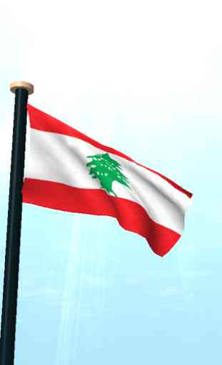 Libanon Drapeau 3D Gratuit 2