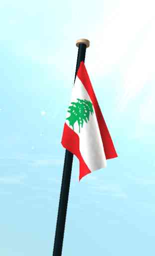 Libanon Drapeau 3D Gratuit 3