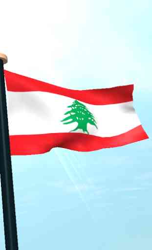 Libanon Drapeau 3D Gratuit 4