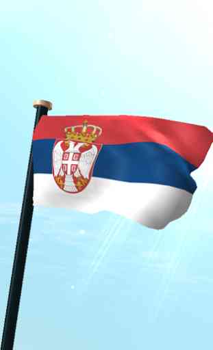 Serbia Drapeau 3D Gratuit 1