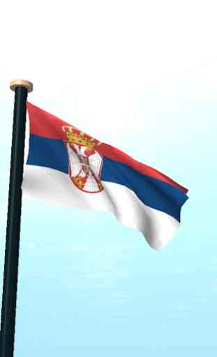 Serbia Drapeau 3D Gratuit 2