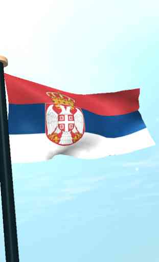 Serbia Drapeau 3D Gratuit 4
