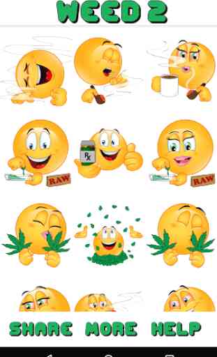 Weed Emojis 2 by Emoji World ™ 4