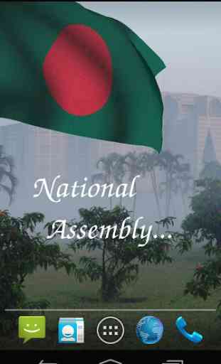 3D Bangladesh Flag LWP 3