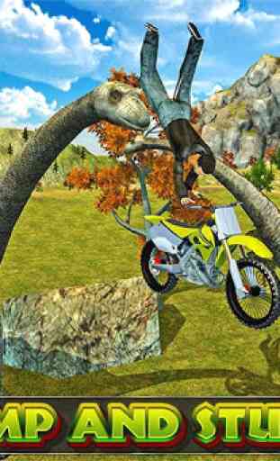 Course de vélo sim: dino world 3