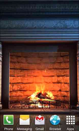 Fireplace 3D FREE lwp 1