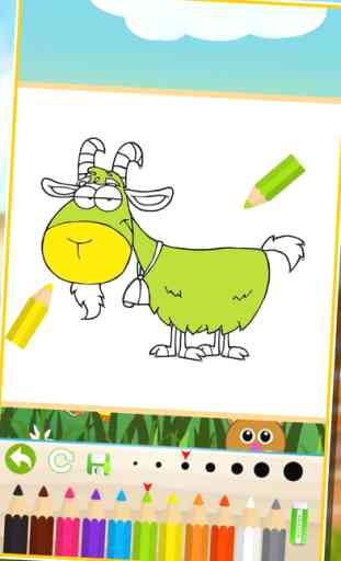 badine l'animal livre à colorier: chien mignon chat peinture poney chaton préscolaire 3