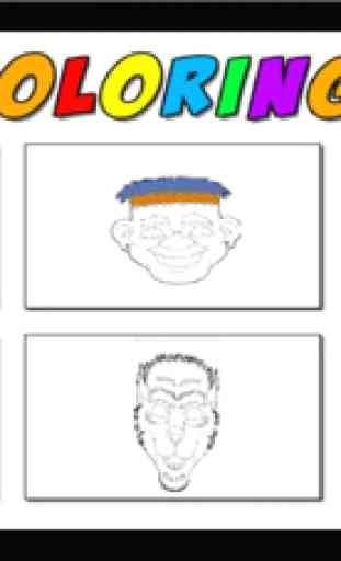 Masques livre à colorier - Jeux Halloween apprentissage Coloring Book for Kids 2