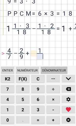 Calculatrice Fraction 2