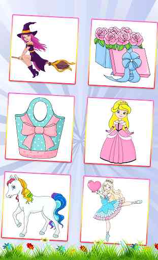 Dessin et Coloriage: Princesse 4
