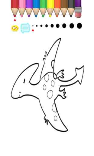 Enfants Coloring Book - Cute Cartoon Dinosaur 1 2