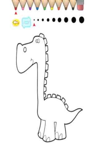 Enfants Coloring Book - Cute Dinosaur Cartoon Miyashita 1