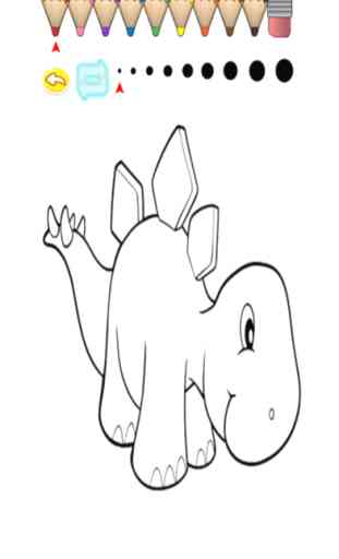 Enfants Coloring Book - Cute Dinosaur Cartoon Miyashita 3