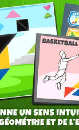 Puzzles Tangram Swipea Pour Enfants: Sports 1