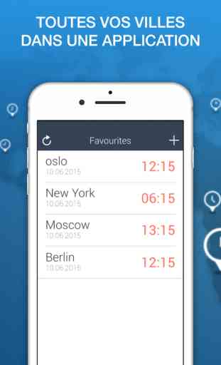 World Time Clock App - Fuseau Horaire 2