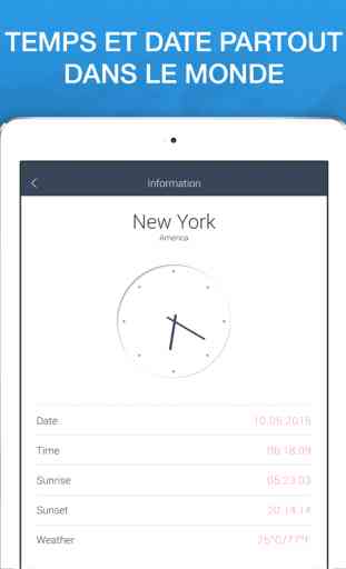 World Time Clock App - Fuseau Horaire 4