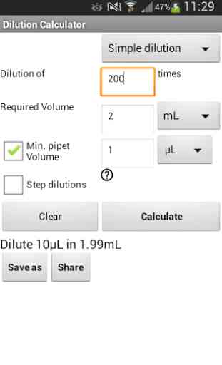 Dilution Calculator (Free) 2