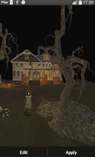 Halloween House 3D Wallpaper 1