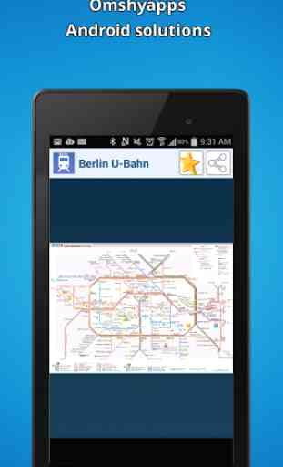 Berlin plan de métro (U-Bahn) 1