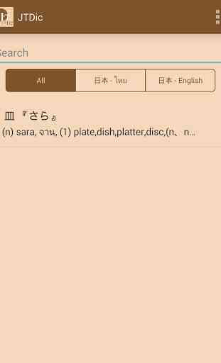 Japanese Thai Dictionary 1