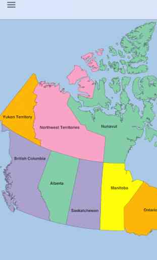 Canada Map Puzzle 2