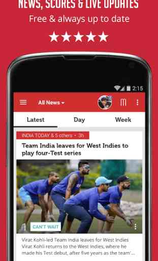 Cricket News and Scores 1