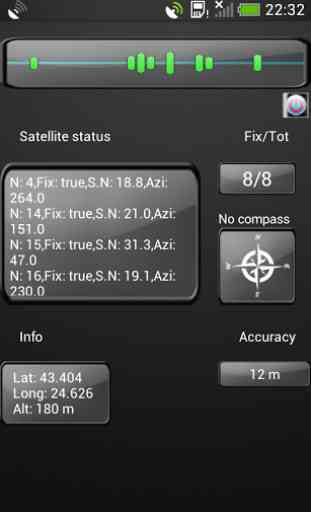 État de test GPS satellite 1